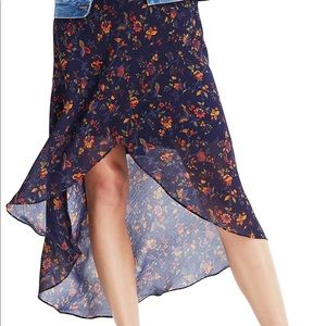 Madewell Vine Faux Wrap Midi Skirt